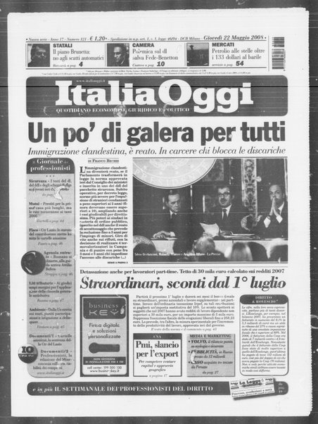 Italia oggi : quotidiano di economia finanza e politica